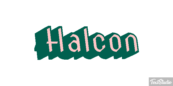 Halcón Efecto de texto