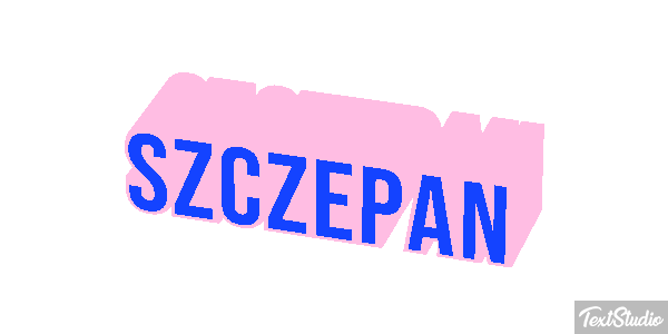 Szczepan Text effect