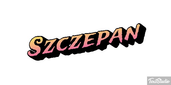 Szczepan Text effect