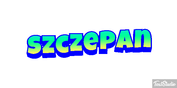 Szczepan Text effect