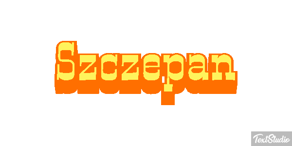 Szczepan Text effect