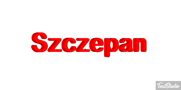 Szczepan Text effect