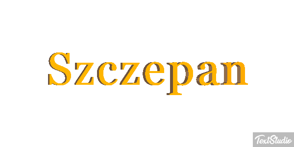 Szczepan Text effect