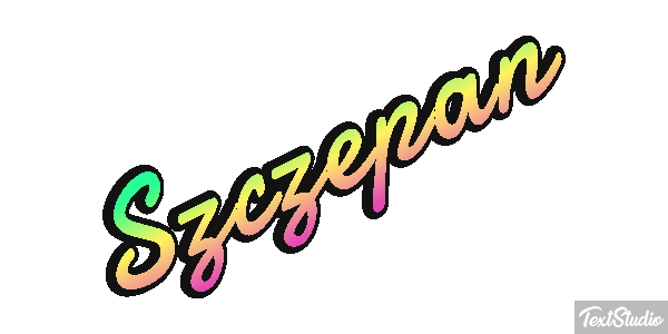 Szczepan Text effect