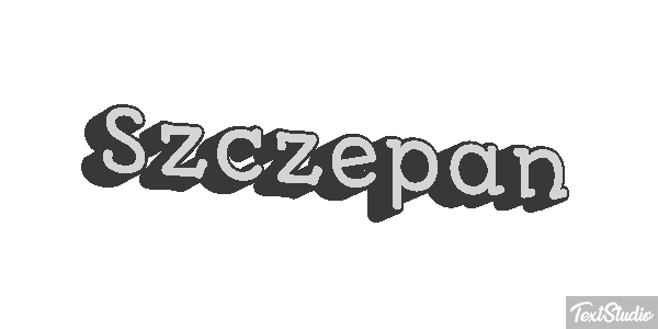 Szczepan Text effect