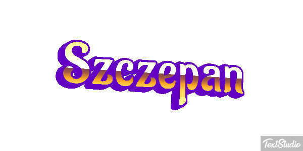 Szczepan Text effect