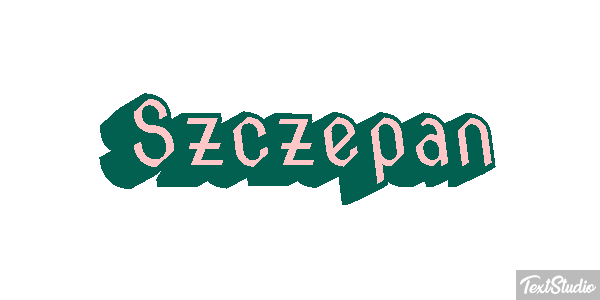 Szczepan Text effect