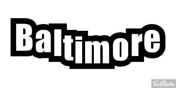 Baltimore Text effect