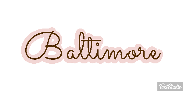 Baltimore Text effect