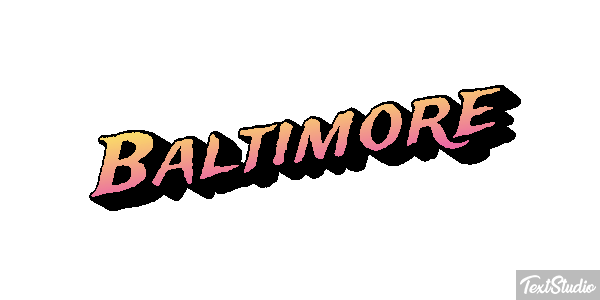 Baltimore Text effect