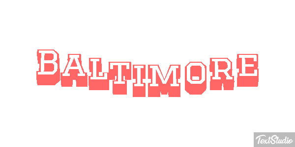 Baltimore Text effect