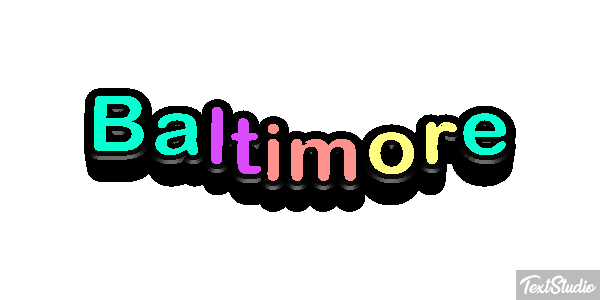 Baltimore Text effect