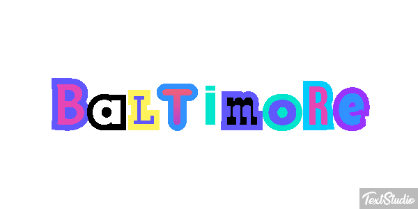 Baltimore Text effect