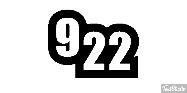 922 Effet de texte