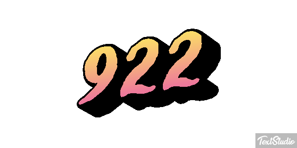 922 Effet de texte