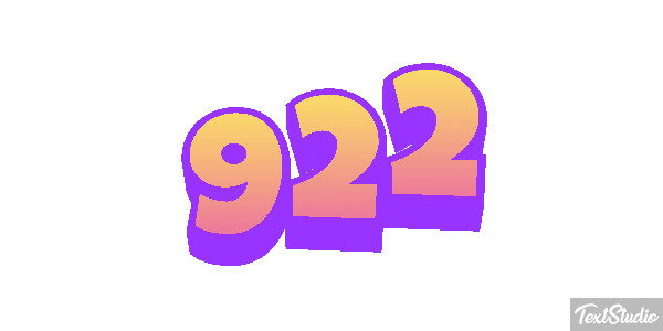 922 Effet de texte