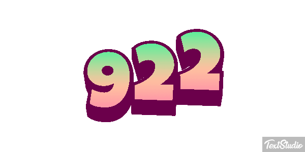 922 Effet de texte