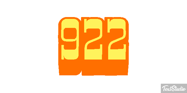 922 Effet de texte