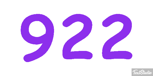 922 Effet de texte