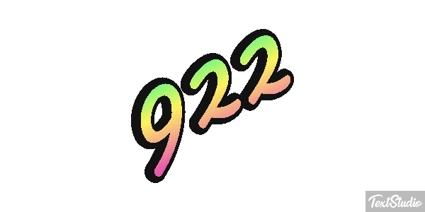 922 Effet de texte