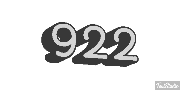 922 Effet de texte
