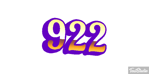 922 Effet de texte