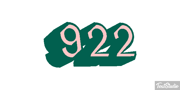 922 Effet de texte