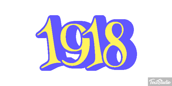 1918 Effet de texte