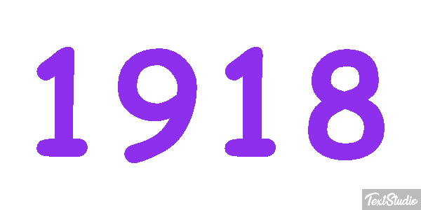 1918 Effet de texte