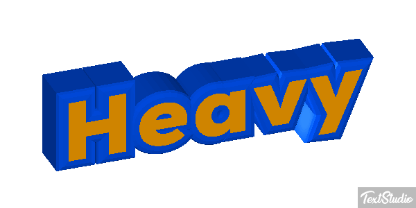 Heavy Text effect