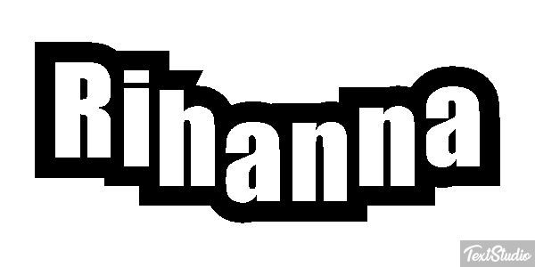 Rihanna Текстовый эффект