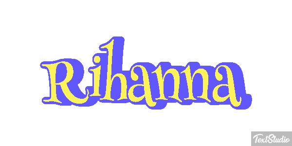 Rihanna Текстовый эффект