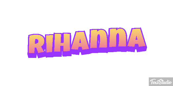 Rihanna Текстовый эффект