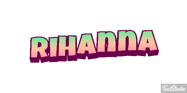 Rihanna Текстовый эффект