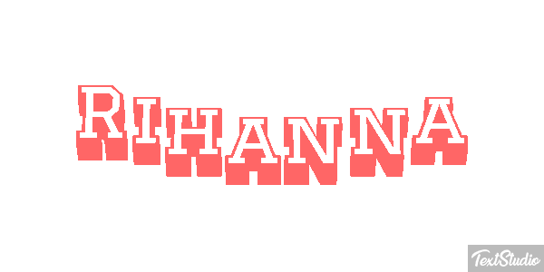 Rihanna Текстовый эффект