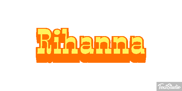 Rihanna Текстовый эффект
