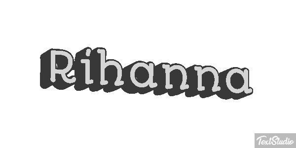 Rihanna Текстовый эффект