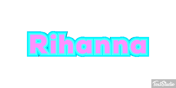 Rihanna Текстовый эффект