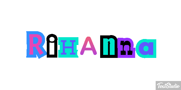 Rihanna Текстовый эффект