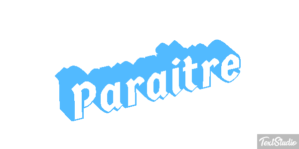 Paraître Effet de texte
