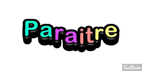 Paraître Effet de texte