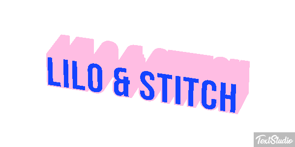 Lilo & Stitch Efecto de texto