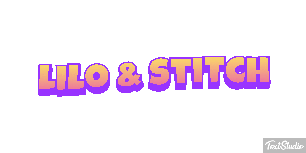 Lilo & Stitch Efecto de texto