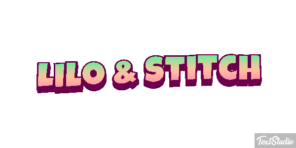Lilo & Stitch Efecto de texto