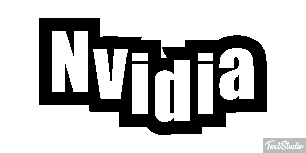 Nvidia Text effect