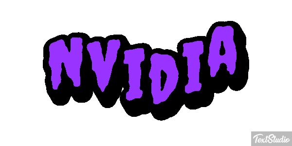 Nvidia Text effect