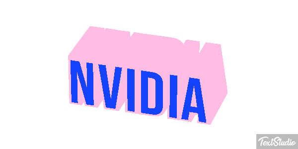 Nvidia Text effect