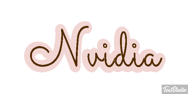 Nvidia Text effect