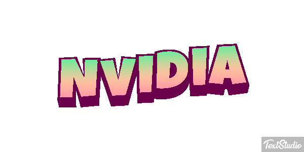 Nvidia Text effect