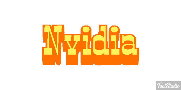 Nvidia Text effect